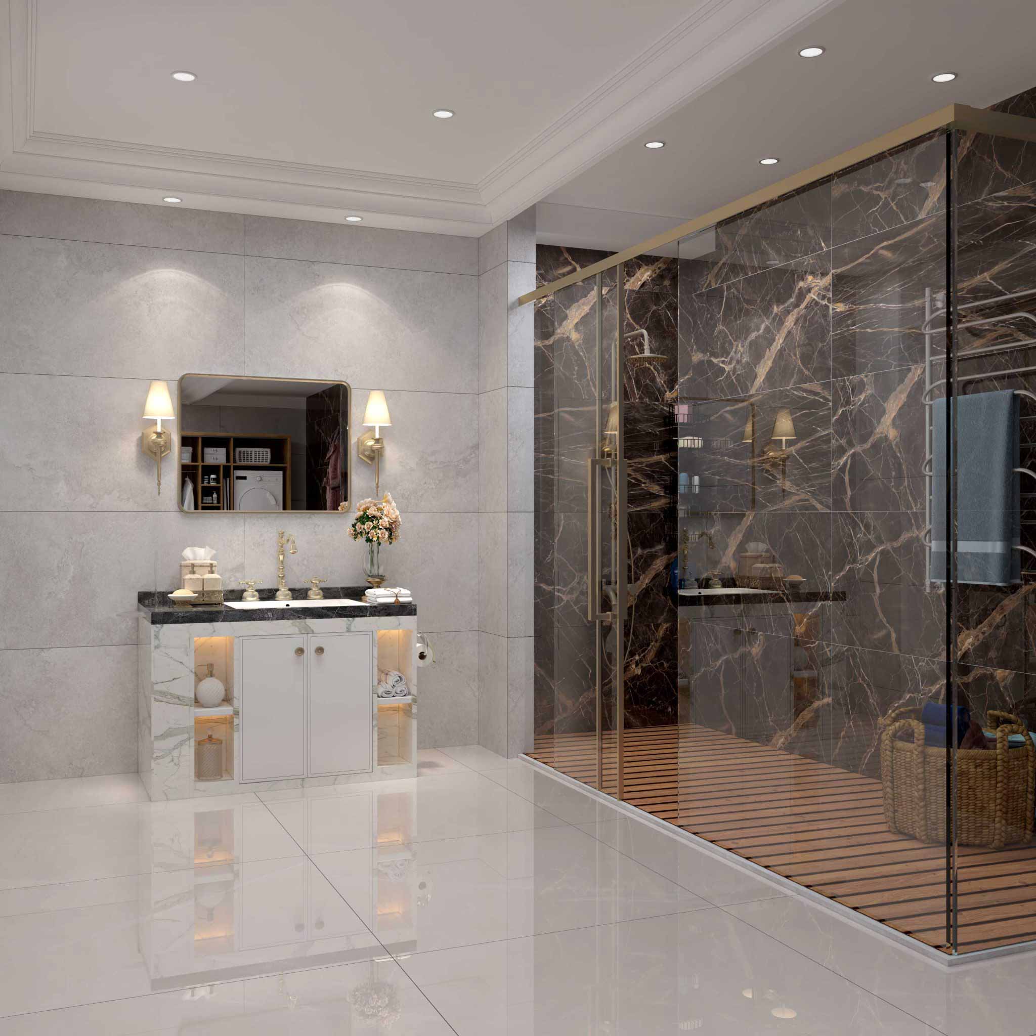 سرامیک مشکی لوکس 60×120 - کاشی سرامیک شیراز تچر سرامیک